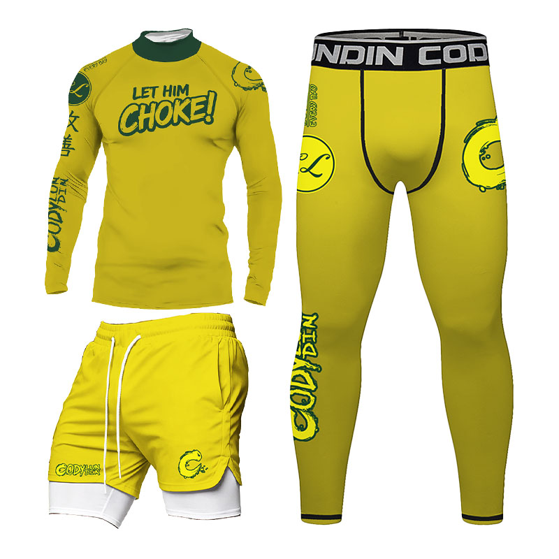 Rash Guard - 남성용 BJJ 래쉬가드 세트 노기 브라질리안