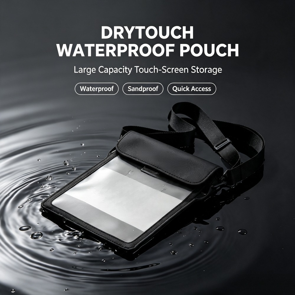방수 크로스백, 해변용, 블랙, 1개, 터치스크린이 가 - Dry Bag Waterproof 리뷰 및 가격