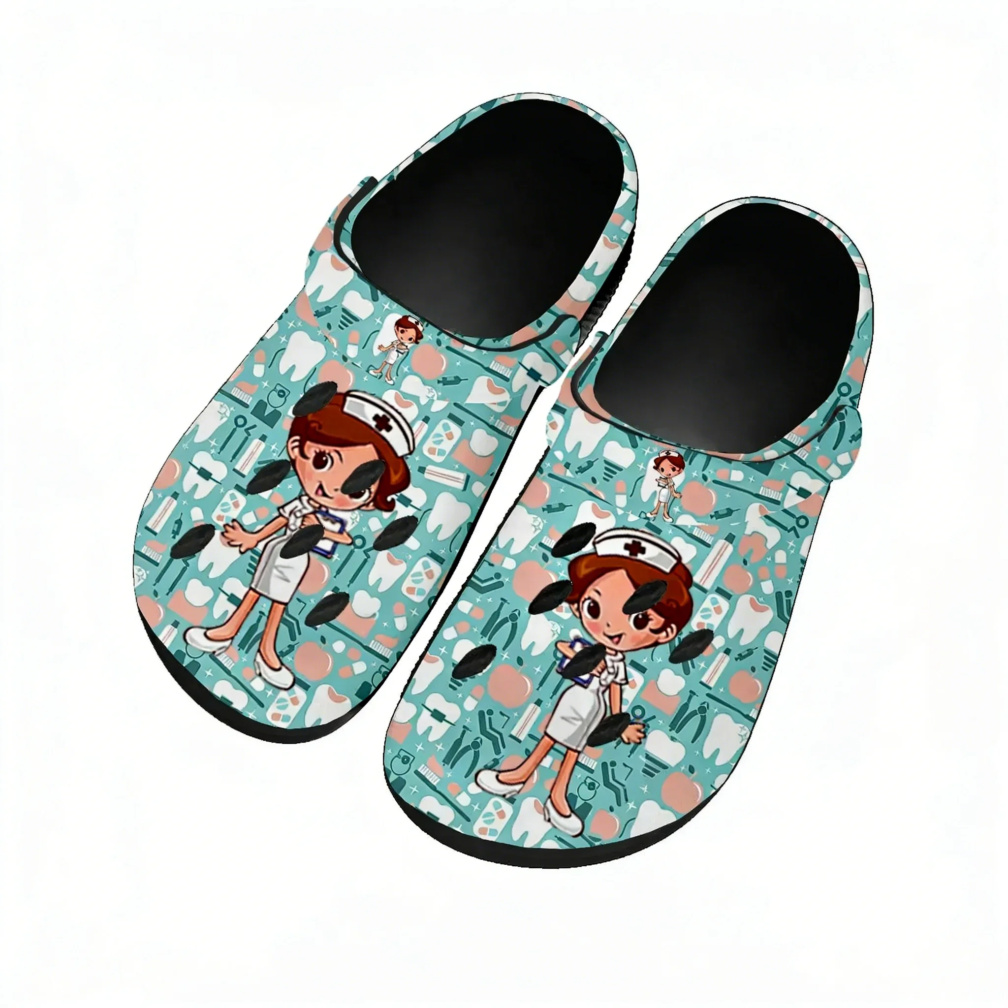 치과 의사 만화 패턴 워터 슈즈 남녀 공용 홈 가든 클 - Water Shoes 리뷰 및 가격