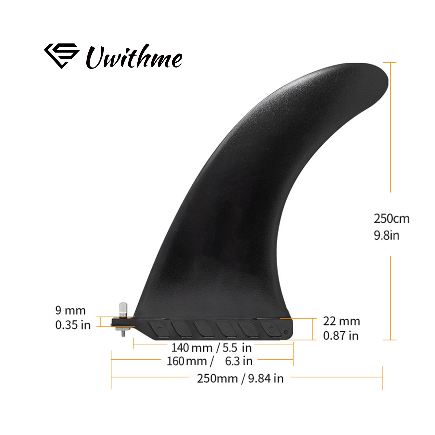 10인치 나일론 SUP 싱글 센터 핀 (나사 소켓 포함 - Swim Fins 리뷰 및 가격