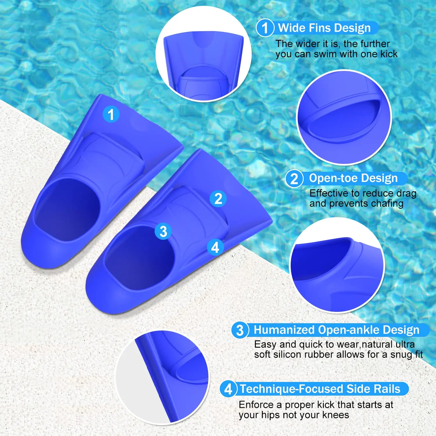 수영 훈련 지느러미 실리콘 전문 스쿠버 다이빙 지느러미 - Snorkel Set 리뷰 및 가격